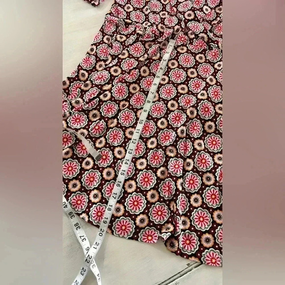 Boden Women’s Jersey Faux Wrap Dress 60’s Floral Print NWT SZ 10 - Picture 10 of 10